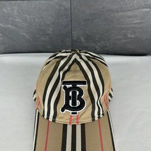 Burberry Stripe Letter Combination Baseball Hat